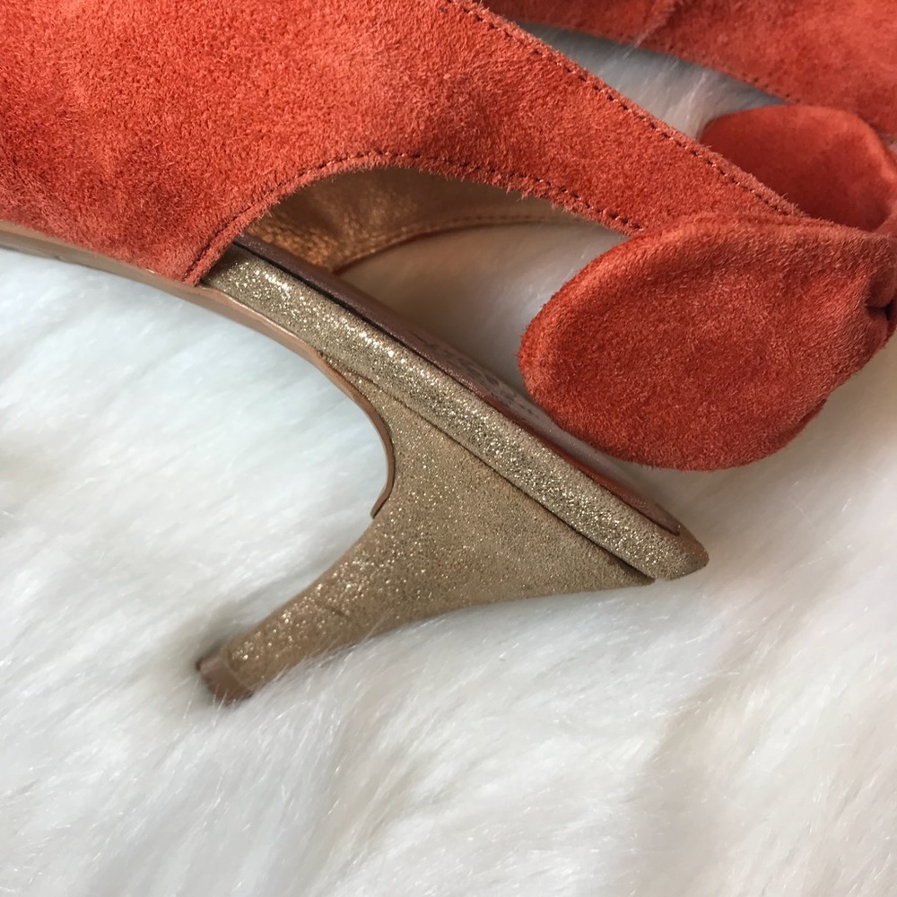 Anthropologie Miss Albright Suede Sling-Back Heels - Picture 4 of 8